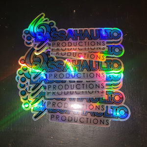 Holographic Bassahaulic Stickers