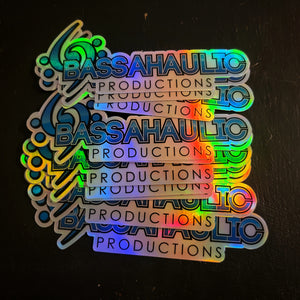 Holographic Bassahaulic Stickers
